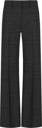 Max Mara Pacca Broek - Dames - Wijde Broeken - Grijs - L - Wol - Broeken