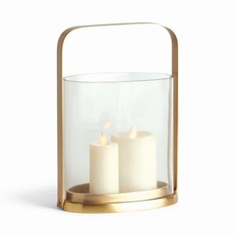 Napa Home & Garden Aila Hurricane Candleholder in Gold at Nordstrom, Size Small