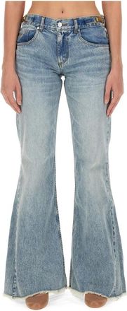 Stella McCartney Flared Jeans - Dames - Flared Jeans - Blauw - W28 - Katoen - Jeans
