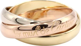 Cartier Gold Silver Yellow Gold (18K) Pink Gold (18K) White Gold (18K) Band Ring (Pre-Owned)
