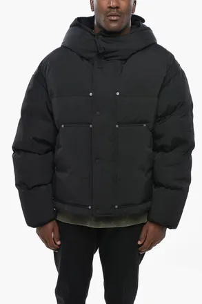 Dsquared2 Mixed Cotton Padded Jacket ICON with Hood Dsquared2