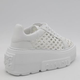 Casadei Perforated Mesh Sneaker - White