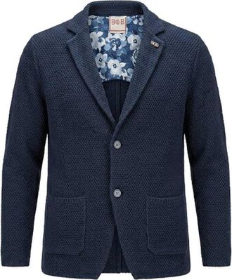 Bob Soft Monopetto Jas - Heren - Blazers - Blauw - L - Wol - Jassen