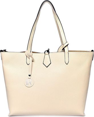 Isabella Rhea Beige Rundleer Tas
