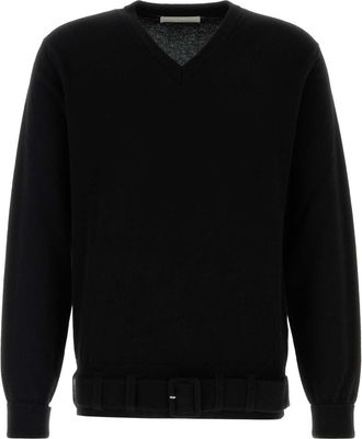 Random Identities Black Wool Blend Sweater