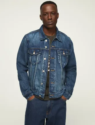 Lucky Brand Mens Denim Trucker Jacket