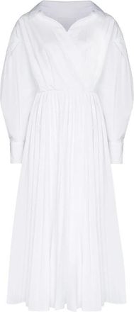 Valentino Garavani Wrap Pleated Shirt Dress