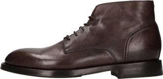 Pantanetti Brigham Enkellaars - Heren - Veterlaarzen - Bruin - 42 EU - Leer - Schoenen