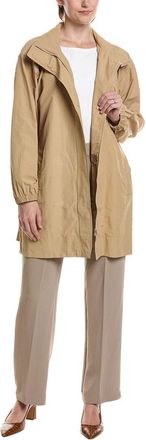 Eileen Fisher Eileen Fisher Stand Collar Long Coat