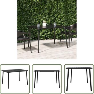 vidaXL vidaXL Tavolo in acciaio - Tavolo da Giardino Antracite 110x80x71 cm Acciaio