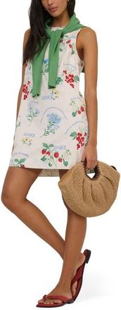 Nobody's Child Palermo Floral Shift Minidress in White at Nordstrom, Size 14