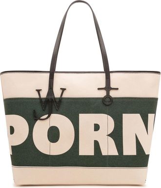 J.W.Anderson XL Anchor Tote - Dames - Shoppers - Beige - ONE Size - Katoen - Tassen