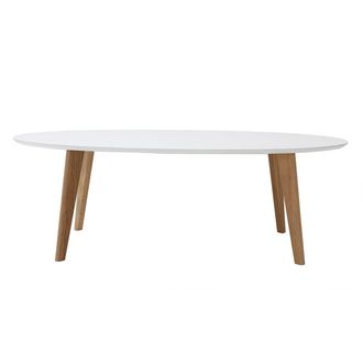 Miliboo Miliboo - Mesa De Centro Dise&ntilde;o Blanco L120 Cm Ekka