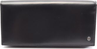 Cartier Black Leather Long Wallet (Bi-Fold) (Pre-Owned)