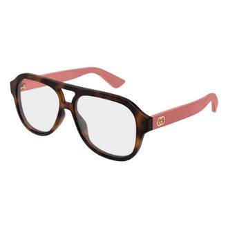 Gucci Navigator Optisch Montuur - Dames - Accessoires - Bruin - Maat: 55 MM
