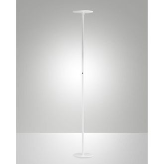 Fabas Luce L&aacute;mpara de pie led orientable fabas luce, aluminio blanco, 35w, 180 cm