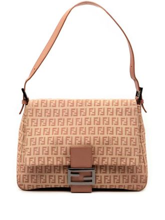 Fendi 2000-2010 Zucchino Canvas Mamma Forever shoulder bag - Brown