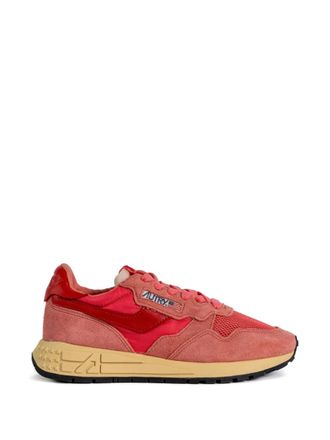 Autry suede-mesh sneakers - women - Nylon/Calf Leather/Suede/Mesh/Calf Leather/Cotton/Nylon/Polyethylene vinyl acetate (PEVA)/Rubber - 36 - Pink