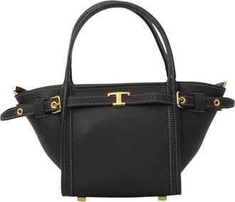 Tod's Black T Signature Mini Tote