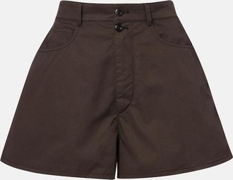 Christophe Lemaire Cotton twill shorts
