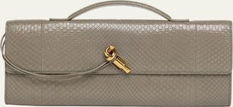Bottega Veneta Andiamo Python Long Clutch Bag