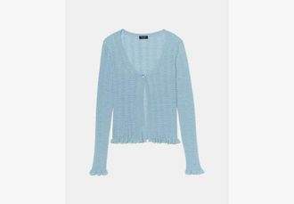 Kate Spade New York Pointelle Lace Knit Cardigan