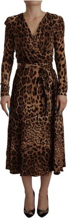 Dolce & Gabbana Maxi Kleedjes - Dames - Wikkelkleedje - Veelkleurig - 2XS - Kleedjes