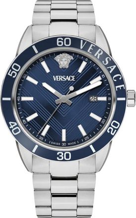 Versace Horloges - Heren - Horloges - Blauw - ONE Size - Accessoires