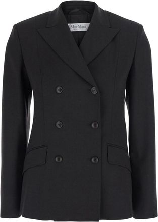 Max Mara Black Notched Lapel Blazer