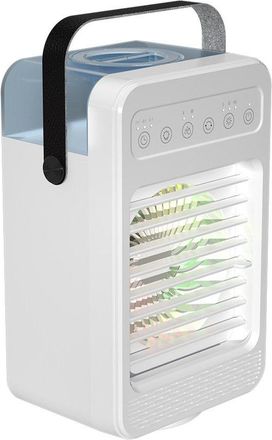 No Brand Ventilador/enfriador De Aire Port&aacute;til De Escritorio, 4 En 1, Oscilaci&oacute;n De 70&deg;, 4 Velocidades, 2 Tipos De Chorro, Blanco