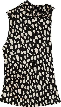Patrizia Pepe Viscose Jersey Top met Abstracte Print - Dames - Tops zonder mouwen - Veelkleurig - XS - Tops