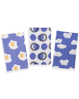 Tiramisu Periwinkle Play Kitchen Towel Set