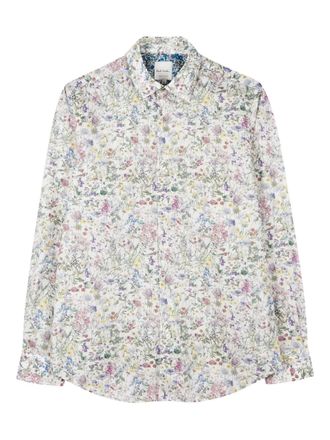 Paul Smith Liberty Floral-print shirt - men - Organic Cotton - 17 - White