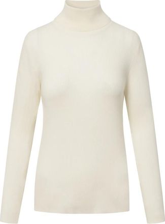 Windsor Grijze Melange Coltrui - Dames - Coltruien - Wit - XS - Wol - Truien & Vesten