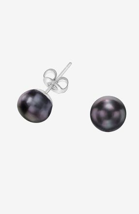 Dower & Hall Peacock Timeless Freshwater Pearl Studs in Sterling Silver at Nordstrom