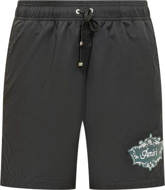 Amiri Chateau Crest Zwembroek - Heren - Strandmode - Zwart - M - Polyester - Badmode