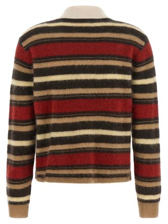 Guest In Residence Striped Cashmere Polo Shirt