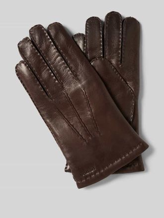 Hestra Lederhandschuhe mit Woll-Futter Modell Edward in Hellbraun, Gr&ouml;&szlig;e 9,5