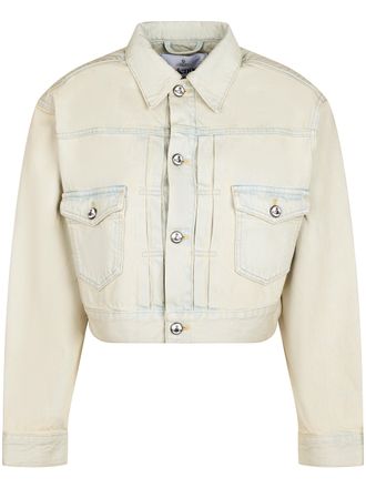 Vivienne Westwood Cropped Structured Jacket with Vintage-Inspired Details
