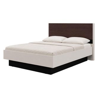 Dmora Cama Doble Kamak, Tama&ntilde;o Del Colch&oacute;n 180x200 Cm, Soporta 200 Kg, Matrimonial, Blanco Crema
