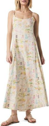 Splendid Coastal Postcard Sleeveless Maxi Dress in Stamp Print at Nordstrom Rack, Size X-Small