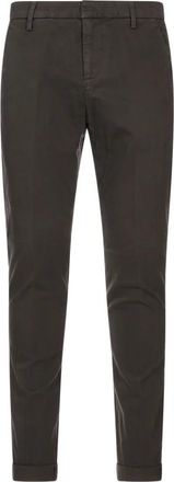 Dondup Bruin Katoen Elastaan Jeans - Heren - Chinos - Bruin - W30 - Katoen - Broeken
