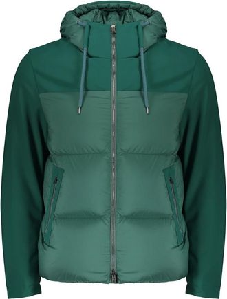 Herno Gewatteerde jas met capuchon - Heren - Gewatteerde jassen - Groen - L - Polyester - Jassen