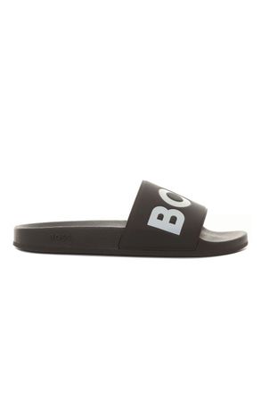 HUGO BOSS BOSS Black Aryeh_slid_rblg Slipper Zwart