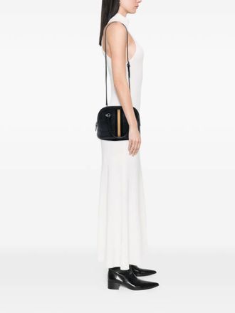 Gucci 2016-2025 Mini Leather Web Dome satchel - women - Calf Leather - One Size - Black