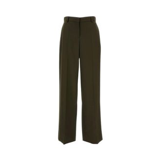 Stella McCartney Stella McCartney, Wide Trousers, female, Green, Size: 2XS Wide Trousers