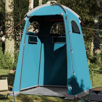 vidaXL vidaXL Tenda da Doccia Blu Impermeabile