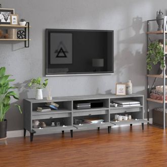 Berkfield Home TV Cabinet Concrete Grey 150x30x44.5 cm Engineered Wood
