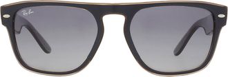 Ray-Ban Ray Ban Grey/Blue Square Unisex Sunglasses RB4407 67304L 57