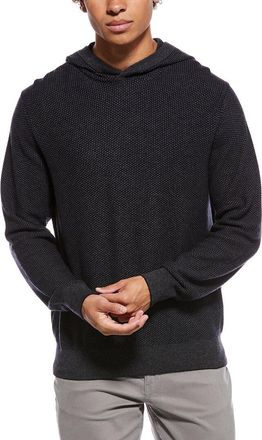 Vince Geo Jacquard Wool & Cashmere-Blend Hoodie